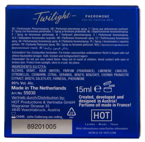 hot twilight pheromon men 15ml - perfumy męskie z nutą feromonow na Arena.pl