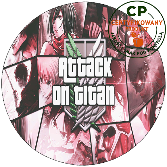 Opłatek na tort Atak Tytanów - Attack of Titans zdjęcie 1