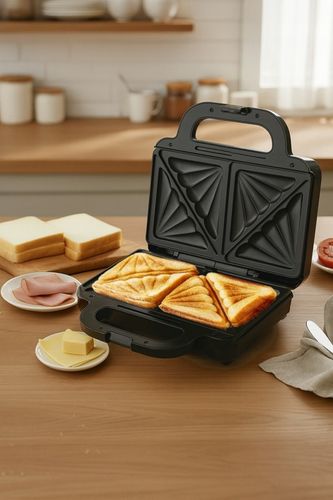 TOSTER OPIEKACZ DO KANAPEK TOSTÓW SANDWICH 1000W STAL NIERDZEWNA na Arena.pl