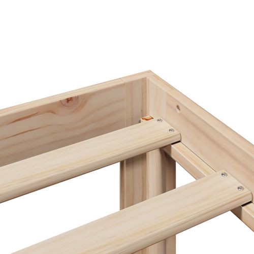 Łóżko z regałem, bez materaca, 120x200 cm, sosnowe na Arena.pl