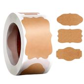 Papierowe etykiety 300 szt na rolce 3 wzory do DIY słoików kopert prezentów