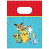 torebki papierowe pokemon 16x22 cm 4 szt