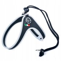 SZELKI dla kota 34-44cm do 5kg TRE PONTI czarne Z ODBLASKAMI