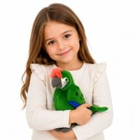 DLA DZIECI ZIELONA PRZYTULANKA  PAPUGA