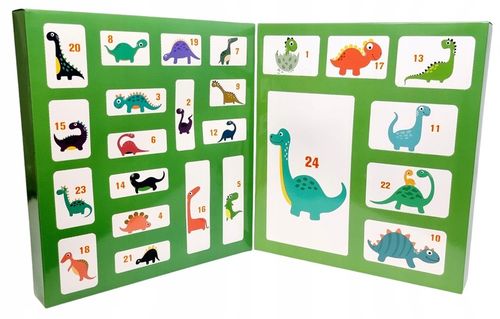 Kalendarz Adwentowy Świąteczny dla Dzieci 24 Dinozaury Kolejka Akcesoria na Arena.pl
