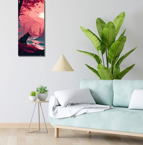 Obraz 30x70cm Wilk Przy Brzegu Lasu na Arena.pl