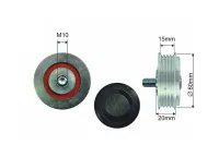 ROLKA NAPINACZA PASKA WIELOROWKOWEGO SKODA SUPERB I 2003 2004 2005 2006