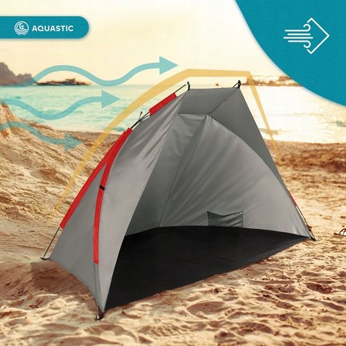 Namiot plażowy AQUASTIC Concielo szary UPF50+ Ochrona przed słońcem na Arena.pl