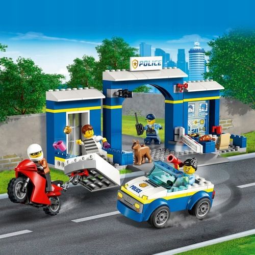 LEGO City Policja Posterunek Radiowóz Motor + Remiza Strażacka Łatwe Klocki na Arena.pl