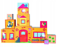Kubeczki Woodyland magiczne MONTESSORI 10 kostek Do układania wieży