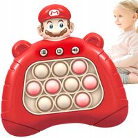 KONSOLA POP IT SUPER MARIO GRA ELEKTRONICZNA ANTYSTRESOWA 30 POZIOMÓW