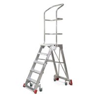 Drabina magazynowa FARAONE 5-stopniowa CM 5LPR- 3,23 m