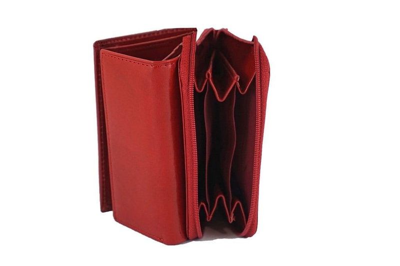 Barberini's - portfel skórzany damski - Brązowy zdjęcie 4