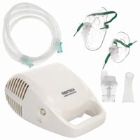 INHALATOR TŁOKOWY DLA DZIECI DOROSŁYCH NEBULIZATOR INHALACJA MASKA CICHY