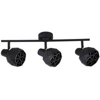 Regulowana LAMPA sufitowa REUS LP-8069/3WS BK Light Prestige metalowa OPRAWA geometryczny spot czarny