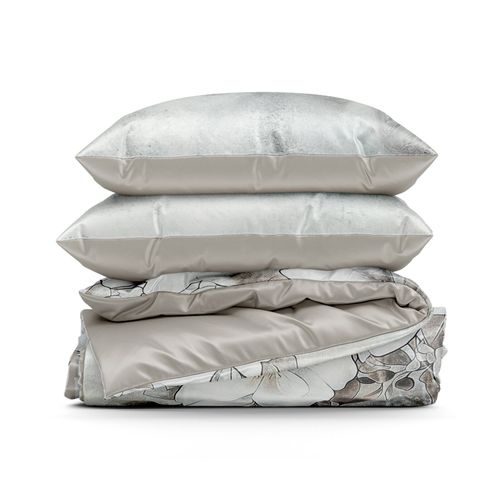 Pościel Daisy 160x200 + 2x 70x80 makosatyna stalowa Eva Minge na Arena.pl