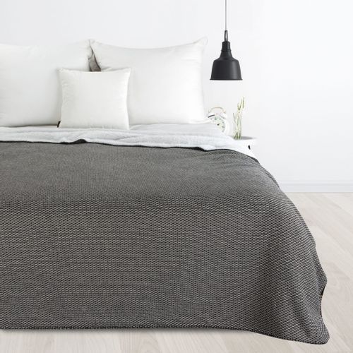 Koc narzuta na łóżko PANDA 150x200 dwustronny baranek czarny biały na Arena.pl