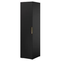 Szafa uchylna Napoli 1D 50 Czarna (złoty uchwyt)