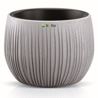 Doniczka osłonka struktura wkład 18x13,5cm Beton okrągła