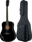 Gitara akustyczna Harley Benton D-120K Black Czarna z pokrowcem 10mm ZESTAW