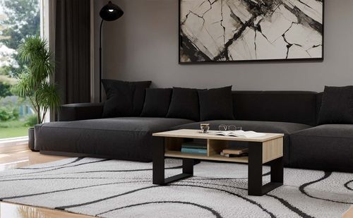 Ława Modern 2P DĄB SONOMA CZARNY na Arena.pl