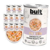 BULT Filety Mięsne mokra karma dla psa Kurczak Serca i Makaron 12x400g