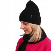Komplet ZIMOWY damski czapka+szal szalik miękki CIEPŁY jesienny 100% MERINO