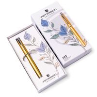 długopis w pudełku ptn 222-gb-8587 yellow-silver