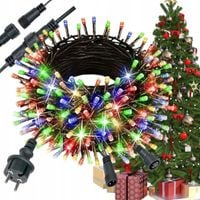 LAMPKI CHOINKOWE Z FLASH ŚWIATEŁKA WIELOKOLOROWY ~36M 500LED ZEW/WEWNĘTRZNE