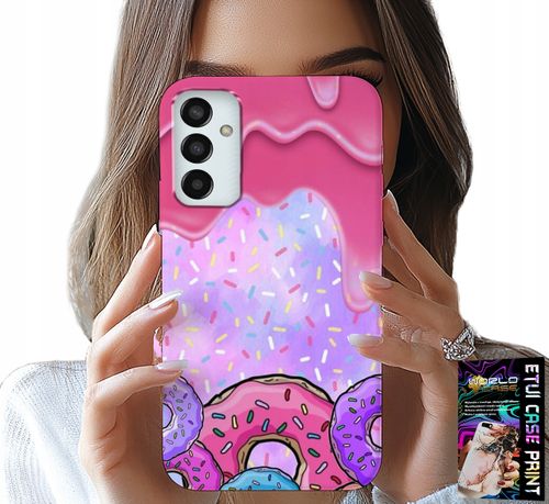 ETUI DO SAMSUNG GALAXY M23 - SŁODKIE DONUTY Z LUKREM W TLE + SZKŁO na Arena.pl