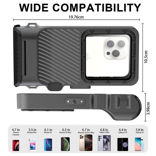 tech-protect ipx8 pro universal diving waterproof case grey/black na Arena.pl