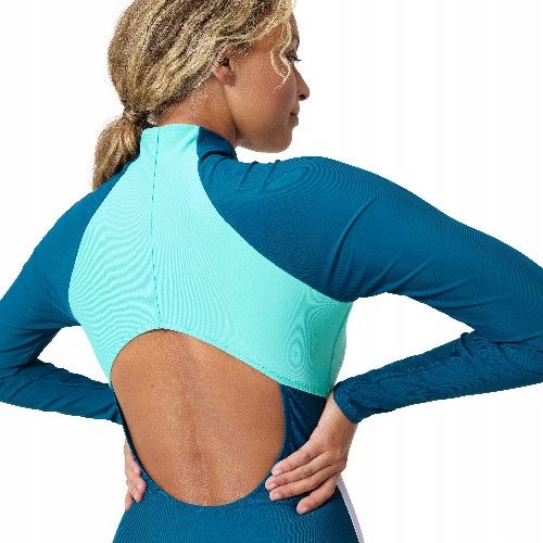 Strój kąpielowy jednoczęściowy damski na basen Speedo Colourblock Zip r.L na Arena.pl