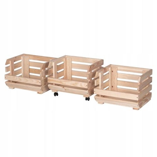 Skrzynki skrzynka pojemnik na warzywa owoce 4 kółka regał PRODUCENT na Arena.pl