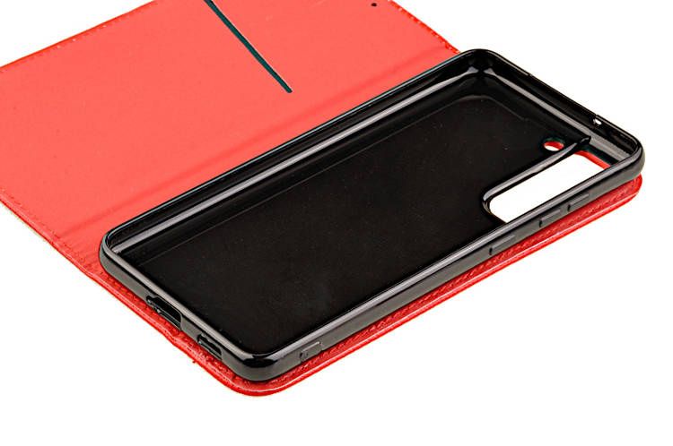 Etui Smart do Samsung Galaxy S21 FE czerwony zdjęcie 4
