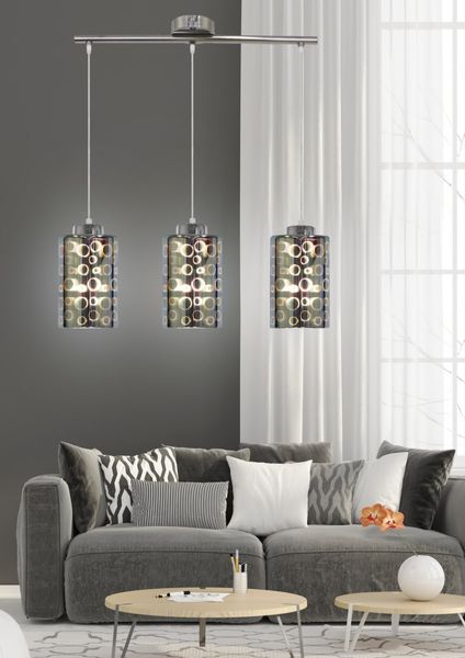 Nocturno zwis 3x40W E27 chrom zdjęcie 2