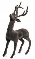 JELEŃ welurowy ozdoba łoś RENIFER flokowany ŚWIĘTA figurka świąteczna 52 cm
