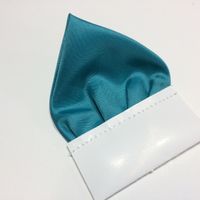 Turkusowa zieleń poszetka trójkątna "Wypustka"