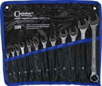 KLUCZE PŁASKO-OCZKOWE 6-22 MM 12SZT CONDOR