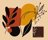 Plakat 60x50cm Ciepłe Kontury