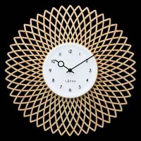 LAVVU Drewniany zegar Sweep CHIC ⌀38cm