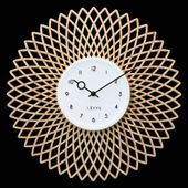 LAVVU Drewniany zegar Sweep CHIC ⌀38cm