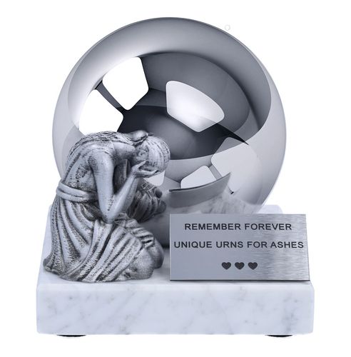 Unikalna urna z płaczącą kobietą - dekoracyjna urna dziecięca na prochy na Arena.pl