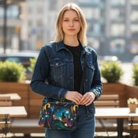 Księżycowy Kot Torebka damska na ramię z Kotem