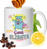 Kubek Dla Elżbiety Koleżanki Przyjaciółki Prezent Z Nadrukiem Biały 330Ml