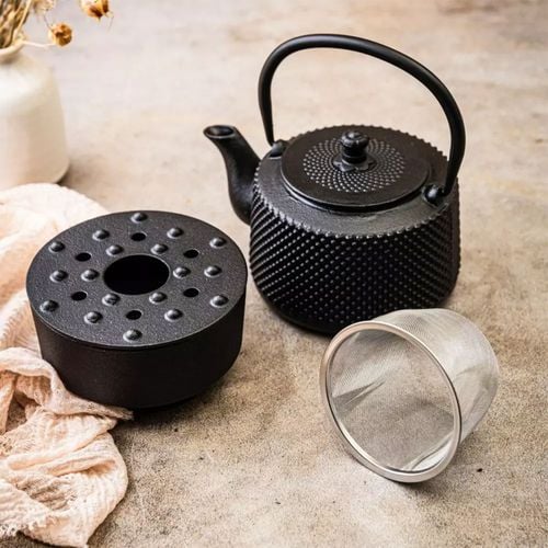 zaparzacz żeliwny dzbanek 0,8l z filtrem i podgrzewaczem kinghoff kh-1847 na Arena.pl