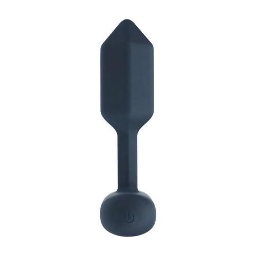 Hexagonal Vibrating Silicone Anal Plug - S - Black na Arena.pl