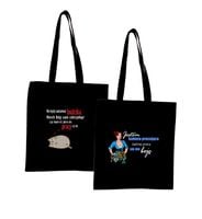 Eko Torba z nadrukiem NIE BĘDĘ NASTAWIAŁ BUDZIKA