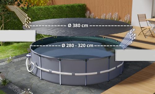 Pokrywa basenowa Planenfux 2-w-1 średnica 305 cm (do basenów 280-320 cm) na Arena.pl