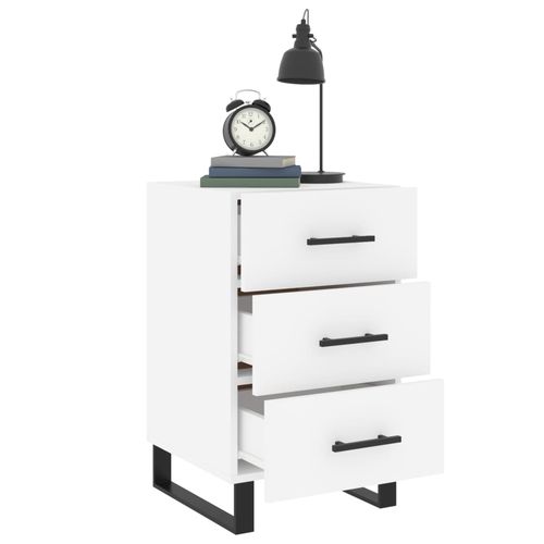 Szafka nocna, biała, 40x40x66 cm, materiał drewnopochodny na Arena.pl