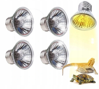 LAMPA GRZEWCZA ŻÓŁW, 4 ŻARÓWKI UVA UVB LAMPA GRZEWCZA DLA GADÓW TERRARIUM